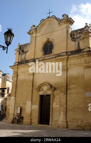 Die Kirche San Niccolò dei Greci in Lecce, Italien. Stockfoto