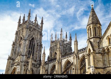 Die Kathedrale von York, allgemein bekannt als York Minster, York, Großbritannien Stockfoto