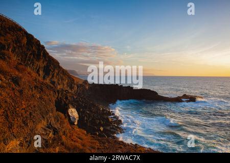 Fantastische Küste in El Sauzal, Teneriffa, Spanien Stockfoto