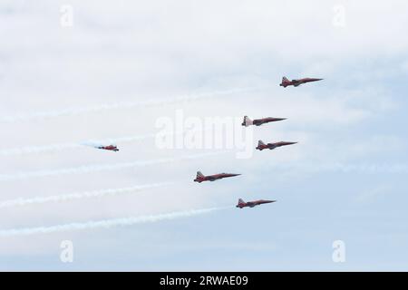 Torre del Mar internationale Flugschau 2023. Provinz Málaga, Spanien. Stockfoto