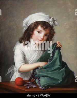 Mademoiselle Brongniart der französischen Malerin Elizabeth Louise Vigee Le Brun in der National Gallery, London, Großbritannien Stockfoto