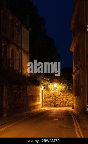 Eine schöne Gasse und Licht in der besten Stadt des Vereinigten Königreichs Oxford Stockfoto