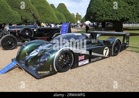 Bentley Speed 8 (2003) (Gewinner von Le Mans 2003), Concours of Elegance 2023, Hampton Court Palace, London, Großbritannien, Europa Stockfoto