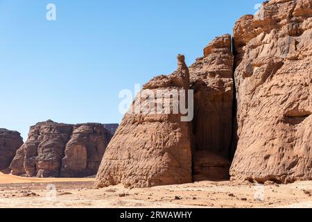 Die Berge von Tadrart in Algerien Stockfoto