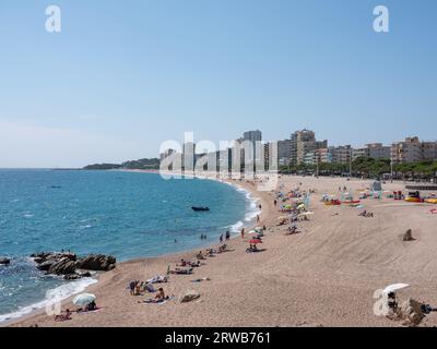 Die wunderschöne Küste von Platja d'Aro in Katalonien, Spanien. Stockfoto