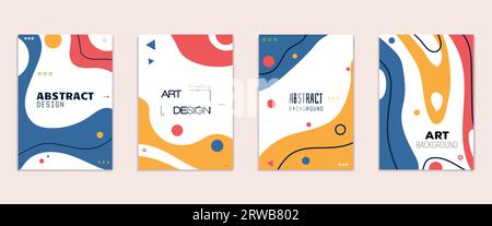 Abstrakte Hintergründe festgelegt Stock Vektor