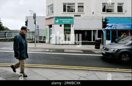 Feature auf Bridgend, einer Stadt in Wales, UKDie Stadt hat viele verlassene Geschäfte Picture by Richard Williams Photography Stockfoto