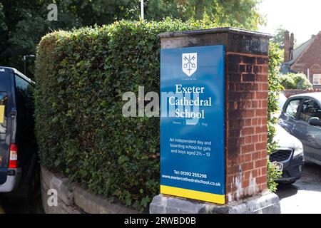 Kathedrale von Exeter Stockfoto