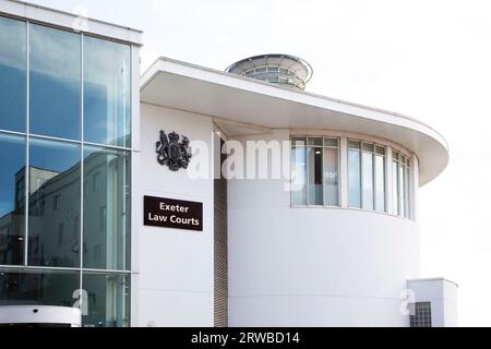 Exeter Law Courts, Exeter City, Devon, Vereinigtes Königreich Stockfoto