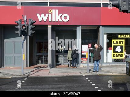 Feature auf Bridgend, einer Stadt in Wales, UKDie Stadt hat viele verlassene Geschäfte Picture by Richard Williams Photography Stockfoto