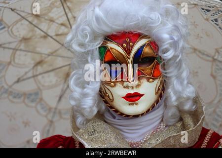 Karneval Venedig, Venedig Karneval, Beauty, Carnevale di Venezia, Masken in Venedig, Venedig Frau, Masken, Kostüme, Kleidern und schönen Frauen Stockfoto