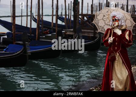 Karneval Venedig, Venedig Karneval, Beauty, Carnevale di Venezia, Masken in Venedig, Venedig Frau, Masken, Kostüme, Kleidern und schönen Frauen Stockfoto