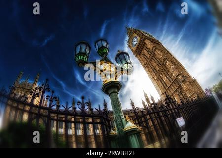 Elizabeth Tower & Houses of Parliament, Westminster, London Stockfoto