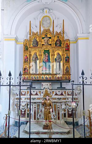 Morano Calabro. Kalabrien Italien. Bartolomeo Vivarinis Polyptychon in der Stiftskirche Santa Maria Maddalena Stockfoto
