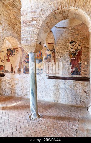 Stilo Calabria Italien. Fresken im Inneren der byzantinischen Kirche Cattolica di Stilo Stockfoto