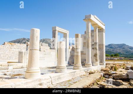 Tempel des Demeter auf der Insel Naxos, Griechenland Stockfoto