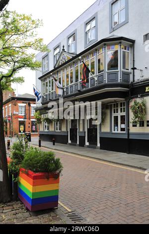 Rembrandt Pub, Schwulendorf Manchester, Canal Street, Manchester City, England, UK Stockfoto