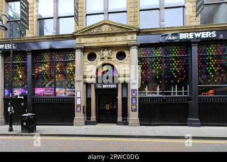 The Brewers Pub, Canal Street, Manchester City, England, Großbritannien Stockfoto
