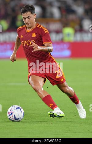 Rom, Latium. September 2023. Paulo Dybala von AS Roma während des Spiels der Serie A zwischen Roma und Empoli im Olympiastadion, Italien, 17. September 2023. AllShotLive/SIPA USA Credit: SIPA USA/Alamy Live News Stockfoto