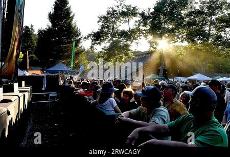 Felton, USA. September 2023. Atmosphäre während des Mountain Sol Festivals 2023 am 17. September 2023 in Felton, Kalifornien. Foto: Casey Flanigan/imageSPACE/SIPA USA Credit: SIPA USA/Alamy Live News Stockfoto