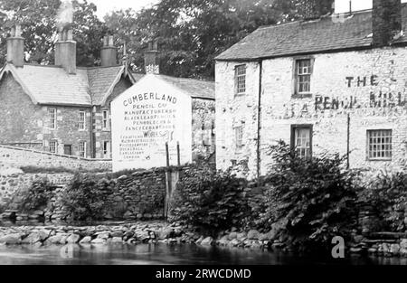 Cumberland Pencil Company, Keswick, Anfang der 1900er Jahre Stockfoto