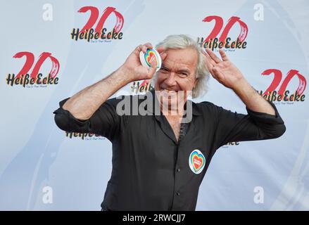Hamburg, Deutschland. September 2023. Stefan Gwildis, Musiker, kommt zur Geburtstagsgala für 20 Jahre musikalische „heiße Ecke“ in Schmidts Tivoli. Quelle: Georg Wendt/dpa/Alamy Live News Stockfoto