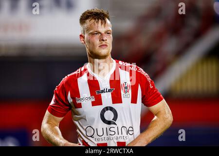 Oss, Niederlande. September 2023. OSS, NIEDERLANDE - 18. SEPTEMBER: Xander Lambrix von TOP Oss während des niederländischen Keuken Kampioen Divisie-Spiels zwischen TOP Oss und FC Dordrecht im Frans Heesen Stadion am 18. September 2023 in Oss, Niederlande. (Foto: Broer van den Boom/Orange Pictures) Credit: Orange Pics BV/Alamy Live News Stockfoto