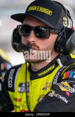 Darlington, SC, USA. September 2023. Austin Dillon (3), Fahrer des NASCAR Cup, geht auf die Rennstrecke, um für den Cook Out Southern 500 auf dem Darlington Raceway in Darlington SC zu trainieren. (Bild: © Logan T Arce Grindstone Media Gr/ASP) NUR REDAKTIONELLE VERWENDUNG! Nicht für kommerzielle ZWECKE! Stockfoto