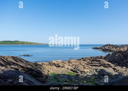 Solway-Küste bei Kirkudbright, Dumfries und Galloway, Schottland Stockfoto