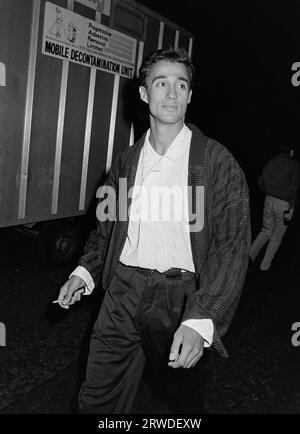LONDON, GROSSBRITANNIEN. 3. September 1986: Wham-Sänger Andrew Ridgeley auf einer Party in London. Datei Foto © Paul Smith/Featureflash Stockfoto