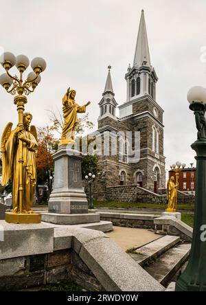 Kirche Saint-François-Xavier Rivière-du-Loup, Québec, CA Stockfoto