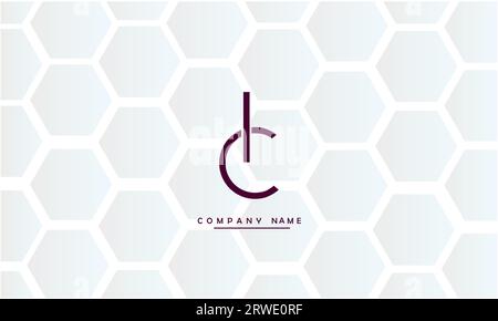 CI, IC abstrakte Buchstaben Logo Monogramm Stock Vektor