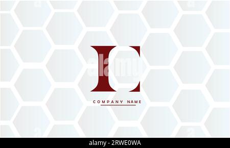CI, IC abstrakte Buchstaben Logo Monogramm Stock Vektor