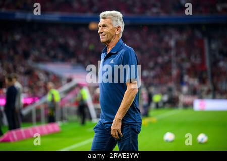 München, Deutschland. September 2023. Fußball: Bundesliga, Bayern München - Bayer Leverkusen, Spieltag 4, Allianz Arena. Quelle: Tom Weller/dpa/Alamy Live News Stockfoto