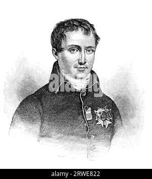 Joseph-Napoleon Bonaparte (7. Januar 1768 ? Italien) (28. Juli 1844) war der ältere Bruder Napoleons I. von Frankreich, der ihn zum König von Neapel und machte Stockfoto