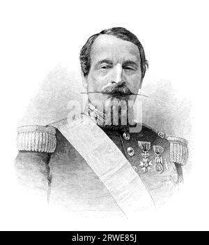 Louis-Napoleon Bonaparte (1808–1873) war Präsident der Zweiten Französischen Republik und als Napoleon III. Der Herrscher des Zweiten Französischen Reiches. Stockfoto
