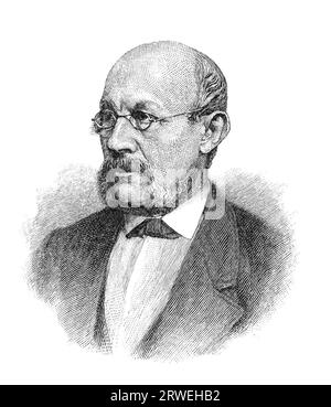 Heinrich Rudolf Hermann Friedrich von Gneist (13. August 1816 ? 22. Juli 1895), deutscher Jurist und Politiker, wurde in Berlin als Sohn eines Richters geboren Stockfoto