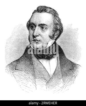 Thomas Babington Macaulay, 1. Baron Macaulay PC (25. Oktober 1800 ? 28. Dezember 1859) war ein britischer Dichter, Historiker und Whig-Politiker. Er schrieb Stockfoto