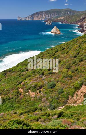 Der Golf von Gonnesa in der Iglesiente im Südwesten Sardiniens Stockfoto