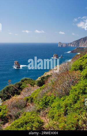 Der Golf von Gonnesa in der Iglesiente im Südwesten Sardiniens Stockfoto