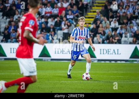 Odense, Dänemark. September 2023. Filip Helander (25) von Odense BK während des 3F Superliga-Spiels zwischen Odense BK und Silkeborg IF im Nature Energy Park in Odense. (Foto: Gonzales Photo/Alamy Live News Stockfoto