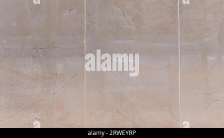 Hintergrund, Textur Keramikfliese, Farbe beige Stockfoto