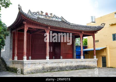 Eine antike Bühne im ländlichen China Stockfoto