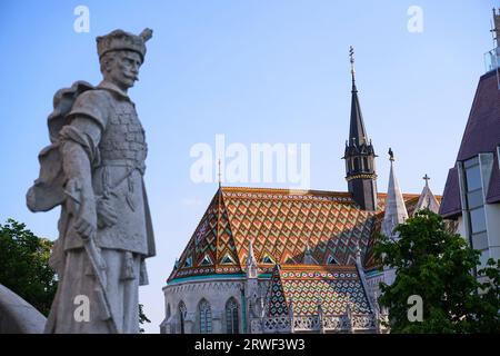 St. Matthias-Kirche in Budapest. Einer der wichtigsten Tempel in Ungarn, 2023 Stockfoto