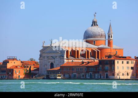 Chiesa del Santissimo Redentore (deutsch: Kirche des Heiligsten Erlösers) auf der Insel Giudecca in Venedig, Italien. Stockfoto