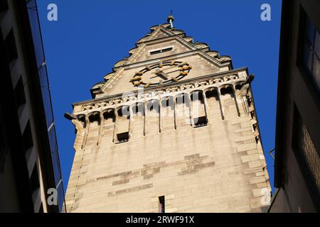 Duisburg-Stadt in Deutschland. Rathaus kommunales Regierungsgebäude. Stockfoto