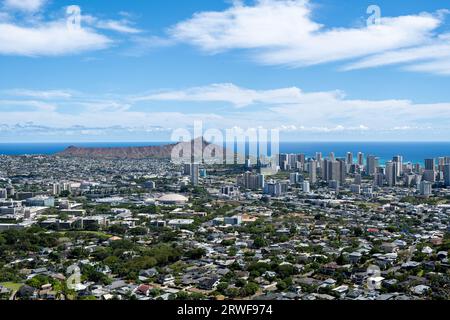 Coco Crater und Umgebung, Honolulu, HI Stockfoto