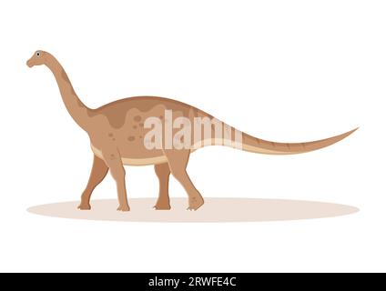 Lirainosaurus Dinosaurier Zeichentrickfigur Vektor-Illustration Stock Vektor