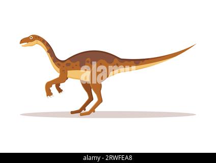 Plateosaurus Dinosaurier Zeichentrickfigur Vektor-Illustration Stock Vektor