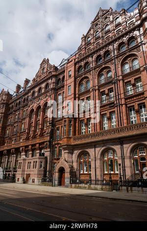 Das Midland Hotel in der Lower Mosley Street in Manchester, Nordwestengland. Stockfoto